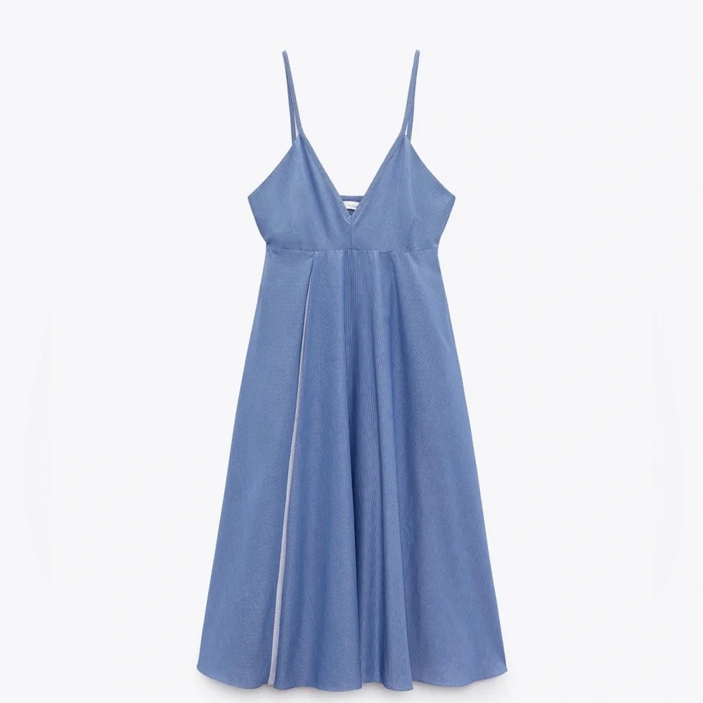 STRIPED POPLIN DRESS - Picture 3 of 4